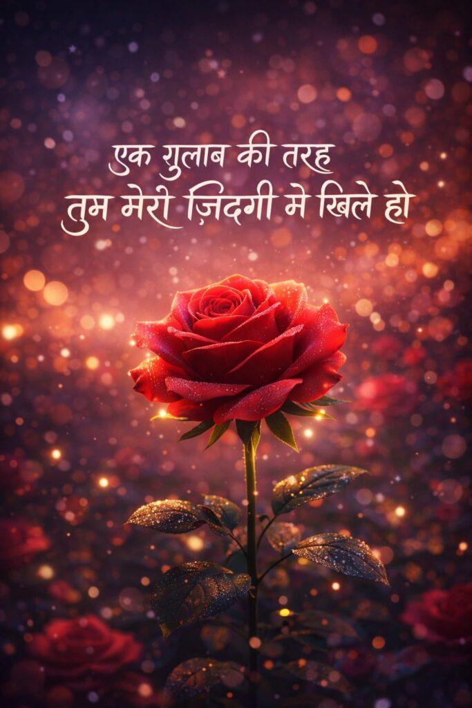 Rose Day 2026 Shayari : पहली नजर, पहला गुलाब और सच्चा प्यार ❤️
