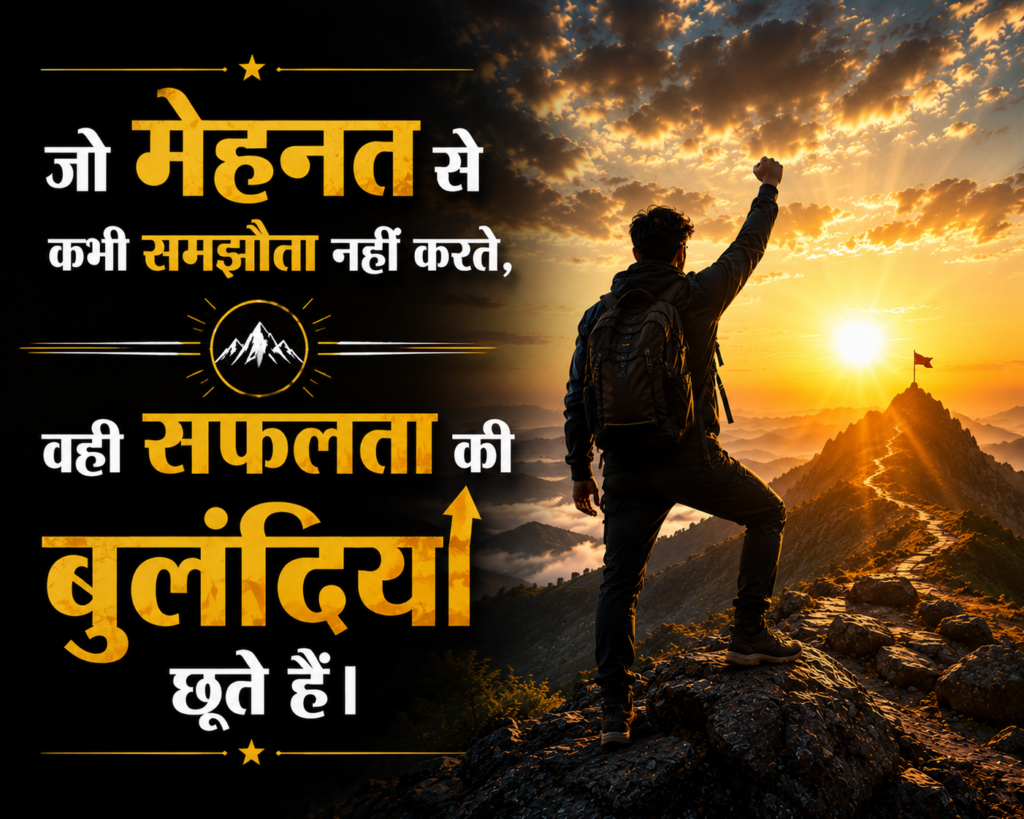 20+ Success Shayari 2 Line in Hindi | मेहनत और सफलता पर सबसे बेहतरीन शायरी