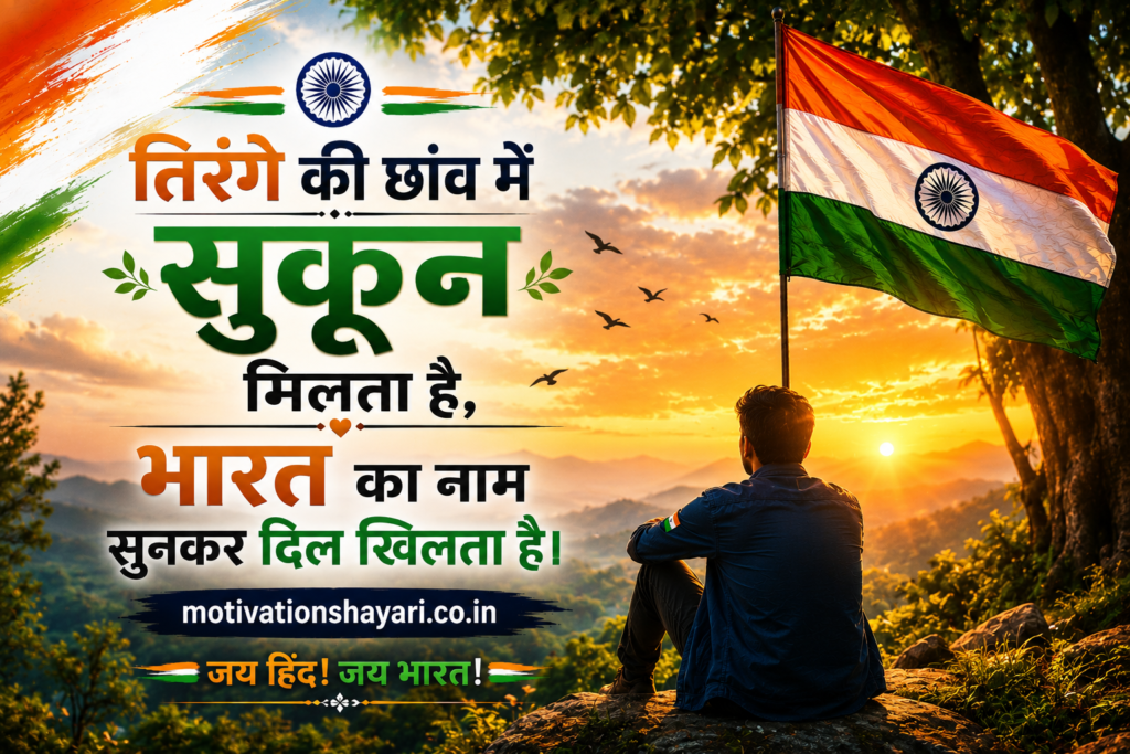 Top 50+ Motivational Desh Bhakti Shayari in Hindi 2026