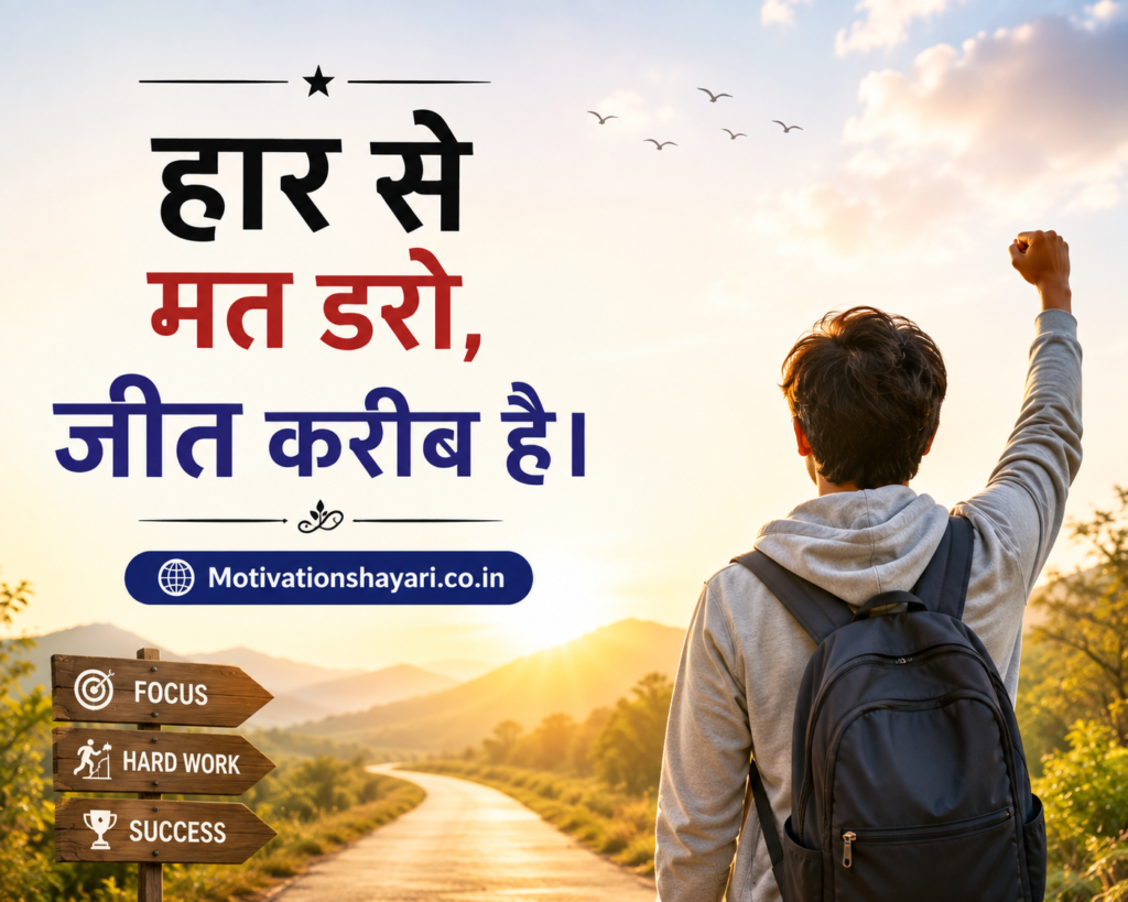 Study Motivational Shayari 2 Line in Hindi